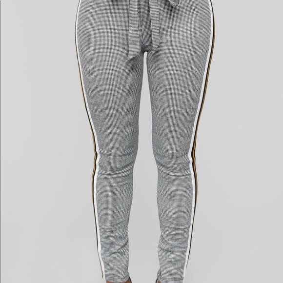 Like Clock Work Plaid Pants - Black - Picture 2 of 3